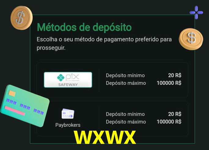 O cassino wxwx oferece uma grande variedade de métodos de pagamento
